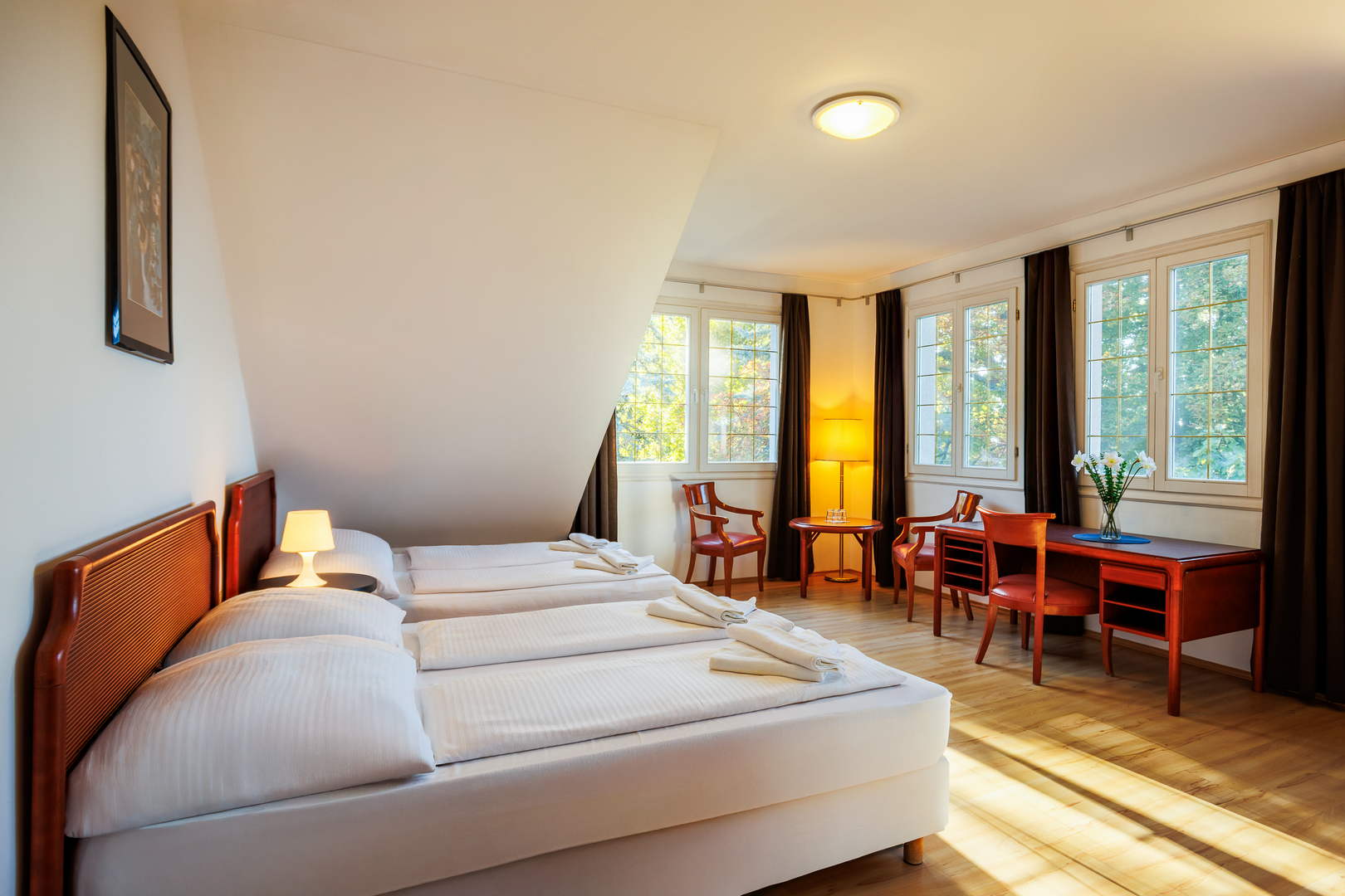 kilátás az udvarra